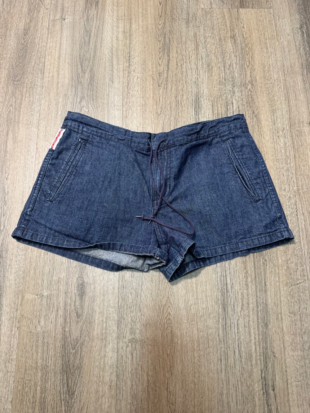 Polo Jeans Co. Ralph Lauren Women's Navy Denim Drawstring Shorts